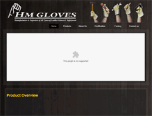 Tablet Screenshot of hmglove.com